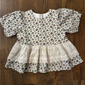 Little Cotton Clothes Floral Girl’s Blouse size 4-5